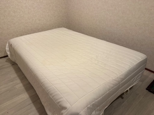 【美品送料無料】無印足付きマットレスベッド | ダブル | 都内送料無料