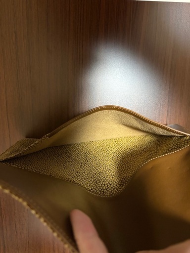 【極美品】BORBONESE（ボルボネーゼ）イタリア製 長札入れ うずら柄 O.P.柄