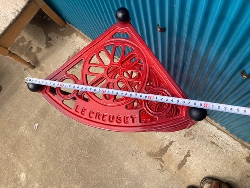 中古 家具 Le Creuset ル・クルーゼ コーナースタンド 現状品