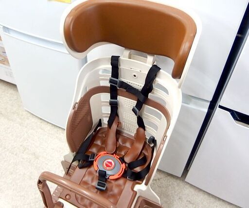 OGK 後ろ用 自転車用チャイルドシート 後ろ子供乗せ ベージュ/ブラウン ヘッドレスト付き RBC-007DX3 ☆ 札幌市北区屯田