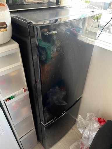 東芝 2ドア冷蔵庫 153L GR-M15BS(K) ブラック