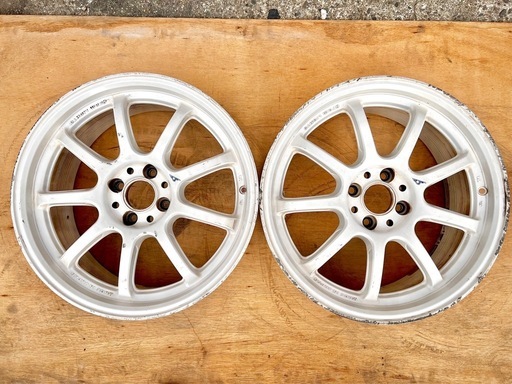 RAYS gramlights 57 optimise 17インチ 7.5Jインセット43 pcd100 4穴 2本セット