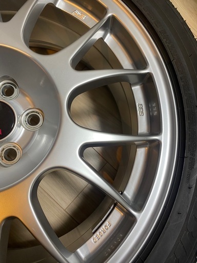 美品 タイヤ新品 レガシィ  S402 BBS 鍛造ホイール 18インチ PCD100 5穴