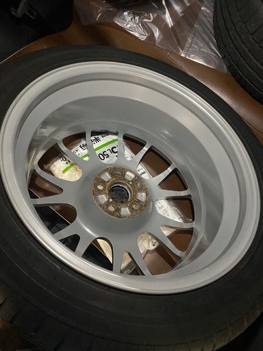 美品 タイヤ新品 レガシィ  S402 BBS 鍛造ホイール 18インチ PCD100 5穴