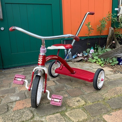 90s　RADIO FLYER 三輪車 RETRO RED レトロレッド ラジオフライヤー  ビンテージ スチールフレーム クラシック