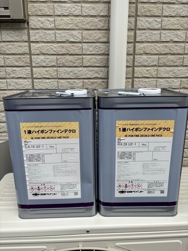 新品 錆止め塗料 1液ハイポンファインデグロ　グレー　16Ｌ