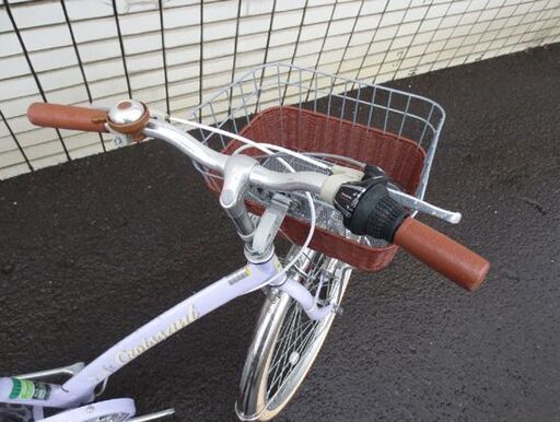 24インチ 子供用自転車 6段変速 紫色 カゴ付き  カギ付き ジュニアサイクル　パープル 札幌 北20条店 24インチ 子供用自転車 6段変速 紫色 カゴ付き カギ付き ジュニア