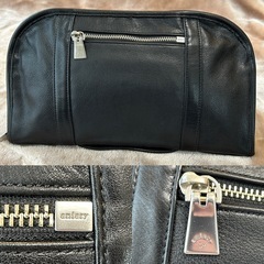 aniaryアニアリAntique LeatherClutchアンティークレザークラッチバッグクラッチバックセカンドバッグセカンドバックドキュメントケースバッグインバッグサブバッグカジュアルクラッチ書類鞄ブラック黒色レザー本革牛革日本製メンズmen男性用紳士鞄の画像