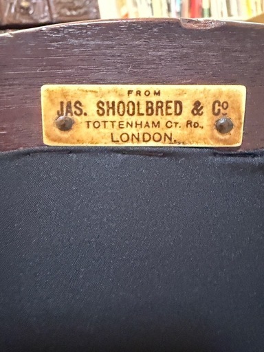 【4/30までに引取希望】椅子　2脚 JAS. SHOOLBRED & CO / LONDON アンティーク　椅子