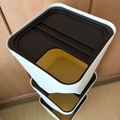ゴミ箱　3段　重ね可能　コンパクト収納　の画像