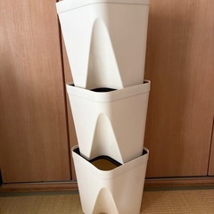 ゴミ箱　3段　重ね可能　コンパクト収納　の画像