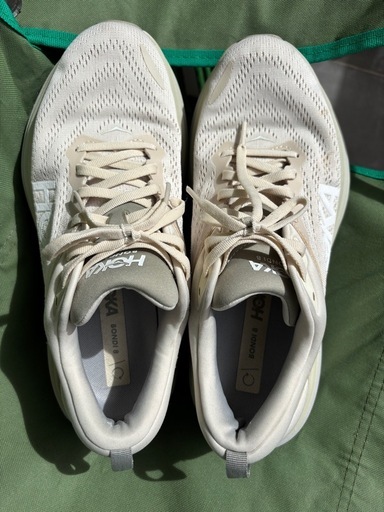 HOKA BONDI 8 27.0cm メンズ オフホワイト系 ホカ ボンダイ8