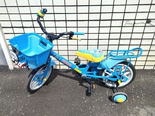 14インチ 機関車トーマス 補助輪付き キッズ 子ども用自転車 水色 ライトブルー キッズサイクル カゴ付き 変速無し ライトなし きかんしゃトーマス 札幌 北20条店