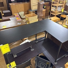 【ジャングル深井店】デスク ブラウン 茶 家具 堺市 深井【FU580】の画像