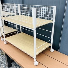 商談中！①山善 押入れ 収納 ラック キャスター付き YAMAZENの画像