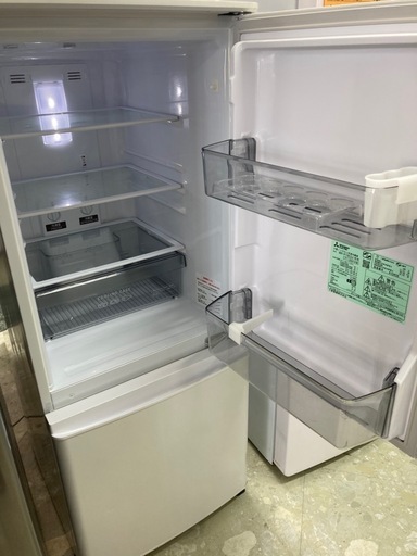 三菱　2ドア冷蔵庫　MR-P15E3J  リサイクルショップ宮崎屋　住吉店26.4.21 三菱2ドア冷蔵庫MR-P15E3J リサイクルショップ宮崎屋住吉店26.4.21