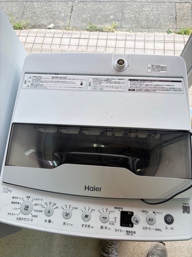 ハイアール 全自動洗濯機　JW-HS55C ⒌5kg  2024年製