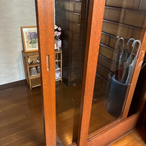 大きいガラスの引き戸