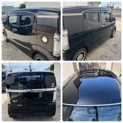 ホンダ　N-BOXスラッシュ　2015年　H27年　車検2年　ワンオーナー　程度良　修復歴なし　ブラックの画像