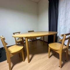 ダイニングテーブルセット/4人用の画像