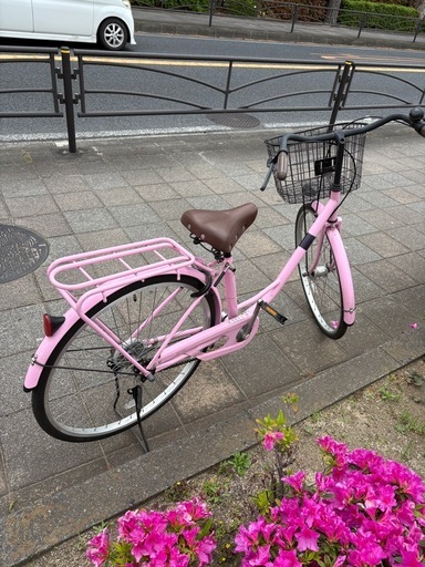自転車26インチシティサイクル  ピンク