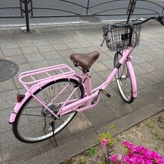 自転車26インチシティサイクル  ピンクの画像