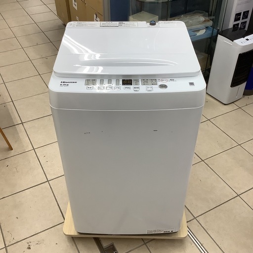 洗濯機 ハイセンス Hisense 2025年製 6kg HW-K60J