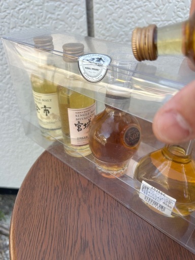 【古酒】未開栓 ニッカウヰスキー オールモルト 旧ラベル ミニボトル ダンヒル 超希少・終売旧ラベル】ニッカ蒸溜所限定 ミニボトル5本セット（竹鶴