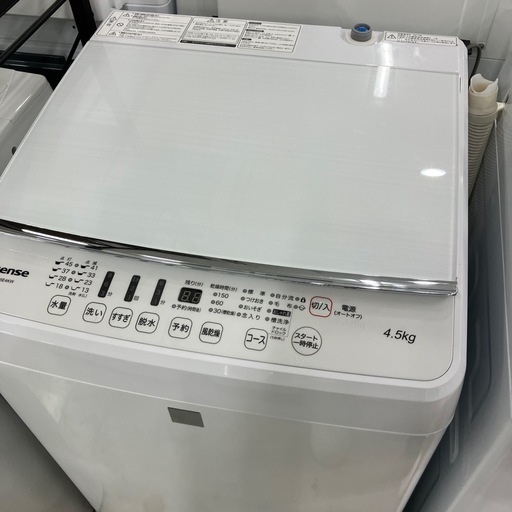 安心の6ヶ月保証つき！！Hisense全自動洗濯機 4.5kg 2017年製【トレファク堺福田店】