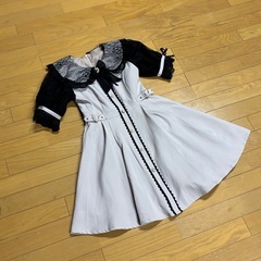 格安スタート　ROJITA ロジータ　レース襟　ミニワンピース ベージュピンクの画像