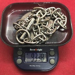 Hシェーンダンクル ヘビーネックレス シルバー 925刻印有りの画像