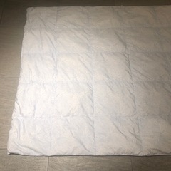 西川 羽毛掛け布団 肌掛け　150×210cm シングルロング　ダウン50 フェザー50の画像