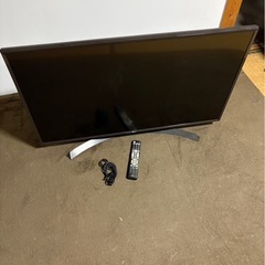 【ジャンク】LG 43型テレビ 横線あり リモコン付の画像