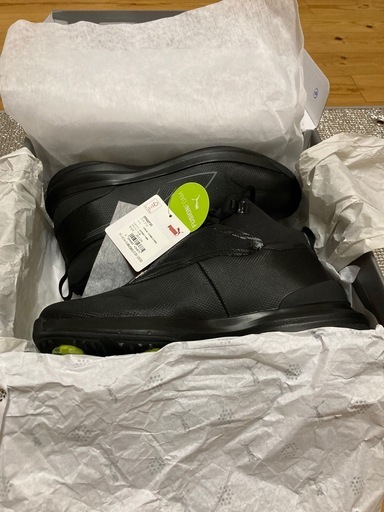 新品　未使用　PUMA 防水ゴルフシューズ黒　DRY LBL　26.0cm