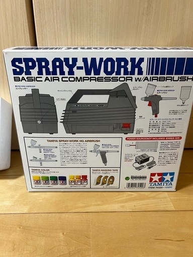 タミヤ スプレーワーク ベーシックコンプレッサーセット エアーブラシ付