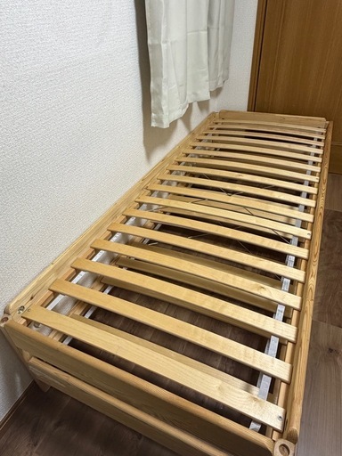 UTÅKER ウトーケル スタッキングベッド«IKEA» UTÅKER ウトーケル スタッキングベッド マットレス2枚付き, パイン材