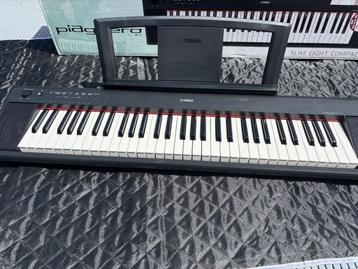 ⭐️【YAMAHA 電子キーボード piaggero ブラック】⭐️¥42.000の品⭐️