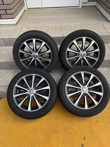 155／65R14アルミホイールセット!引き取りに来られる方は値下げします MAXTREK（マックストレック） 155/65R14 ホイールが選べる 軽自動車用