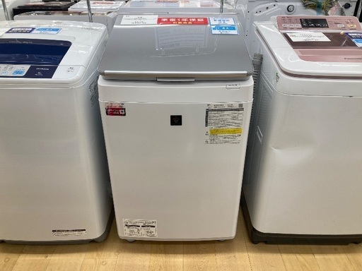 【トレファク イオンモール常滑店】縦型洗濯乾燥機 SHARP ES-PW8G-S 2023年製をご紹介！
