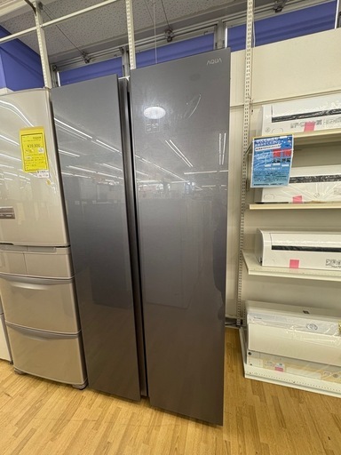 【ドリーム川西店御来店限定】☆ジモティー見たよ♪割引☆ AQUA/アクア AQR-SBS48P 475L 2024年製 2ドア冷蔵庫【99560000064158】
