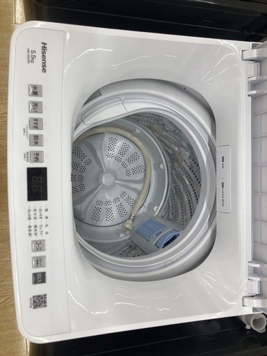 【トレファク イオンモール常滑店】全自動洗濯機 Hisence HW-55E4W 2026年製をご紹介！