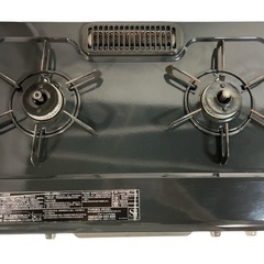 名)287.パロマ ガスコンロ IC-S37BM-2L 2022年製 都市ガス用 ガスホース付の画像