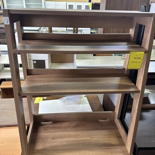 【ジャングルジャングル貝塚店】ラック　食器棚　80cm LOWYA トルメンテ　オシャレ　家具　収納　便利　大容量　コンパクト　木目　貝塚　二色浜　クリーニング済み ジャングルジャングル貝塚店】ラック食器棚80cm LOWYA トルメンテ