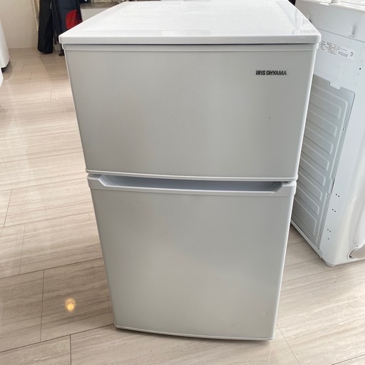 アイリスオーヤマ 2ドア冷蔵庫 90L 2021年製 KRSD-9B-W 札幌市白石区