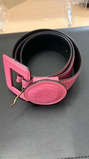 FENDI フェンディ ピンク レザーベルト