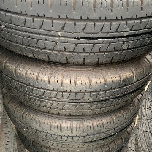 軽バンタイヤホイルセット4本セット145/80r 12.6PR