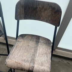 IKEA 折り畳みハイチェア　黒　の画像
