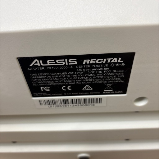 【ジャングル深井店】電子ピアノ ALESIS RECITAL ICES-3/NMB-3 音楽 楽器 堺市 深井【FU597】