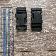 バックル（黒）2個セットの画像