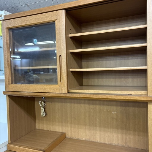 【ジャングル深井店】松田家具 食器棚 ブラウン 茶色 収納家具 キッチン家具 堺市 深井【FU615】